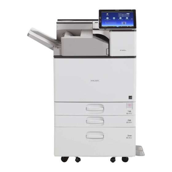Ricoh SP 8400DN Manual De Instrucciones