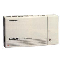 Panasonic KX-TD208SP Manual De Usuario