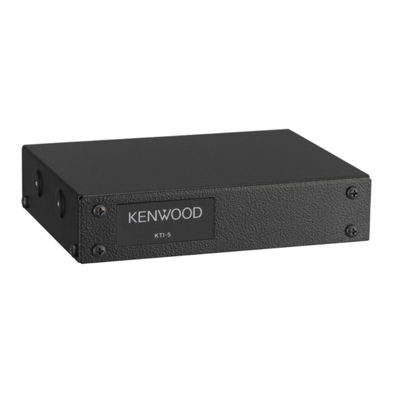 Kenwood KTI-5 Manuales