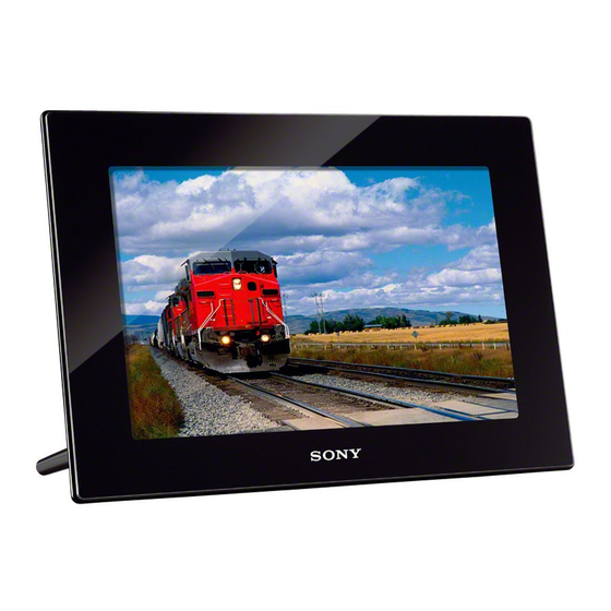 Sony S-FRAME DPF-HD1000 Manual De Instrucciones