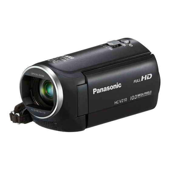 Panasonic HC-V210 Instrucciones De Funcionamiento