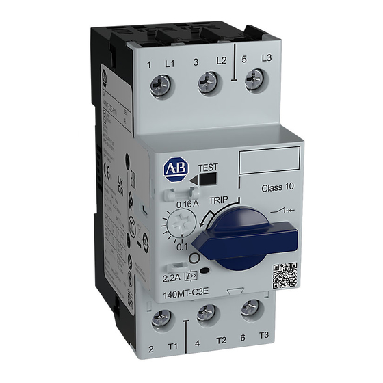 Rockwell Automation Allen-Bradley 140MT-C3E Serie Instrucciones De Instalación