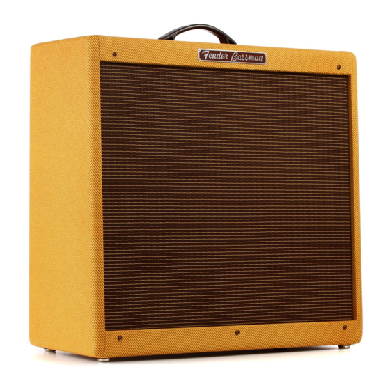 Fender 59 BASSMAN PR 143 Manuales