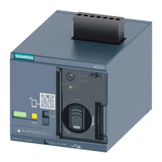 Siemens 3VA9157-0HA 0 Serie Instructivo