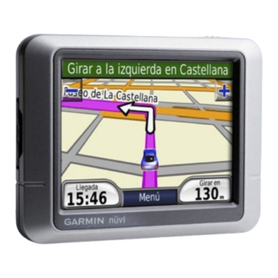 Garmin Nüvi 200 Serie Manual De Instrucciones
