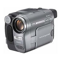 Sony Handycam DCR-TRV480 Guia Del Usuario