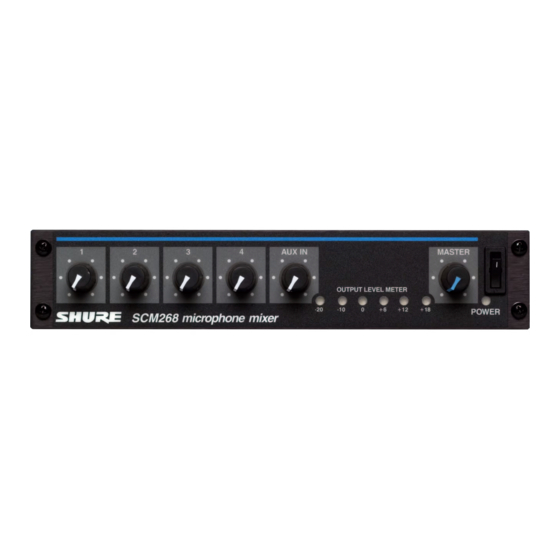 Shure SCM268 Guia Del Usuario