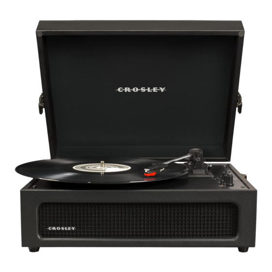 Crosley Voyager Turntable Manuales