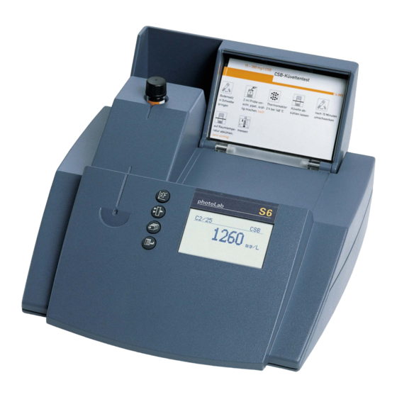Xylem wtw photoLab S6 Instrucciones De Operación
