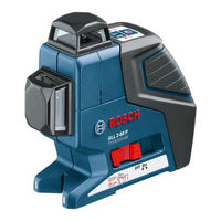 Bosch GLL 2-80 P Professional Instrucciones De Uso Y Seguridad