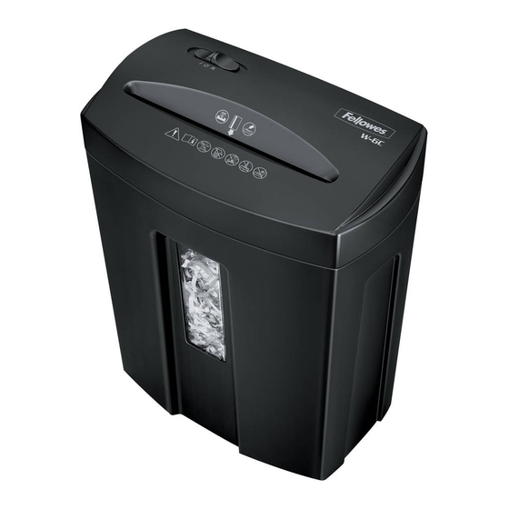 Fellowes POWERSHRED W-6C Manuales