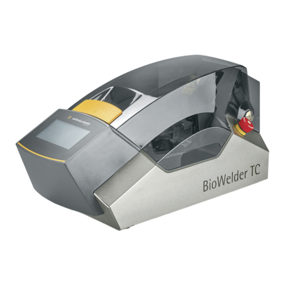 Sartorius stedim BioWelder Manual De Funcionamiento
