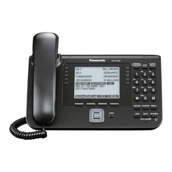 Panasonic KX-UT248 Manual De Instrucciones