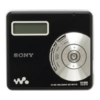 Sony Walkman MZ-RH710 Manual De Instrucciones