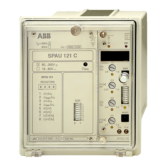 ABB SPAU 121 C Manuales