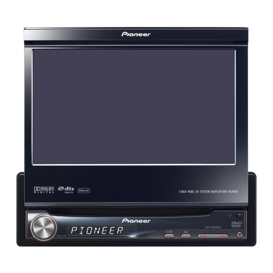 Pioneer AVH-P5900DVD Manual De Instrucciones