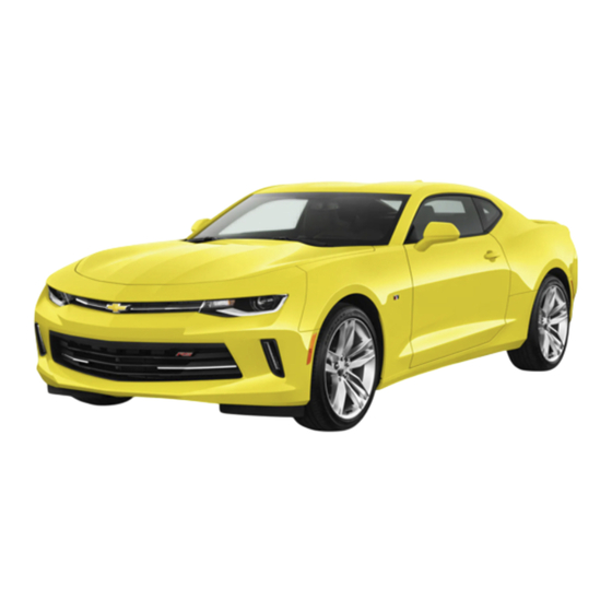 Chevrolet Camaro 2018 Manual De Propietario