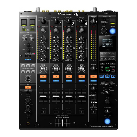 PIONEER DJ DJM-900NXS2 Manual De Instrucciones