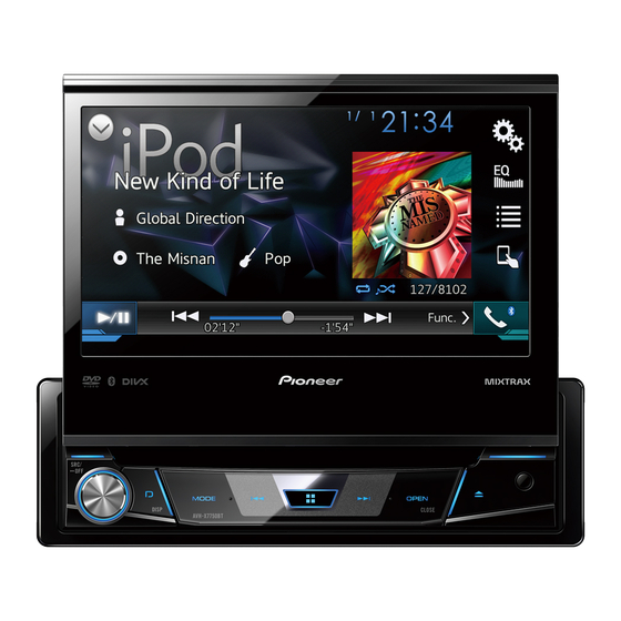 Pioneer AVH-X7750BT Manual De Instrucciones