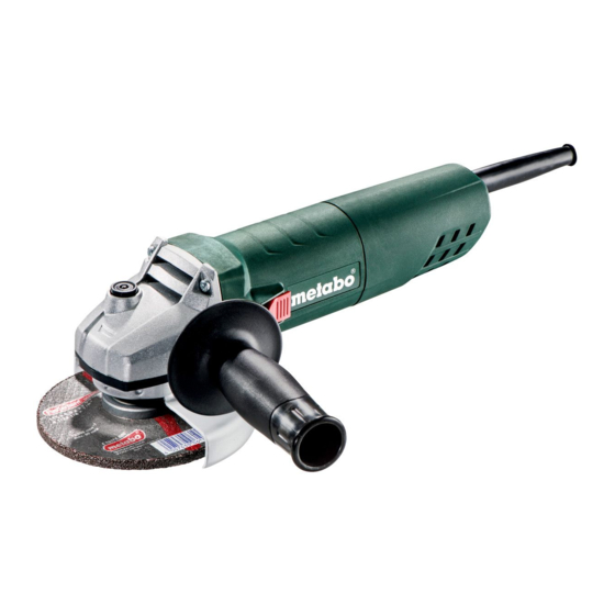 Metabo W 750-115 Manual Original