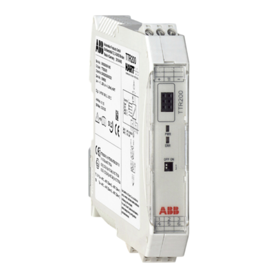 ABB TTR200 Instrucciones De Funcionamiento