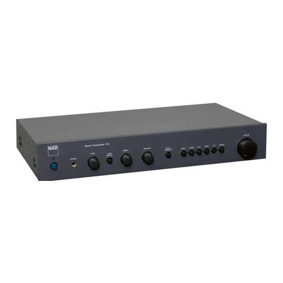 NAD 114 Manual Del Usuario