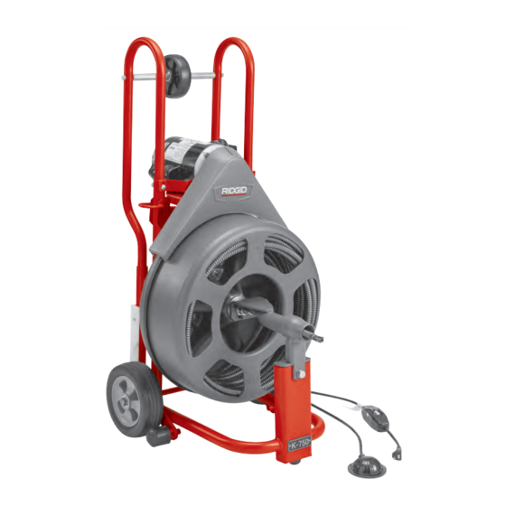 RIDGID K-750R Manual Del Usuario