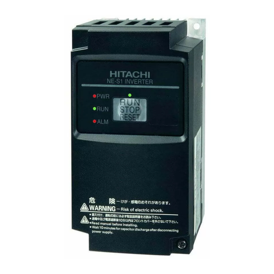 Hitachi NE-S1 Serie Manual Básico