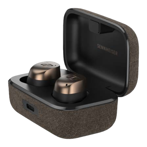 Sennheiser MOMENTUM True Wireless 4 Instrucciones De Manejo