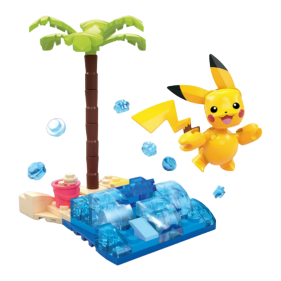 Mega POKEMON PIKACHU'S BEACH SPLASH Manual De Instrucciones