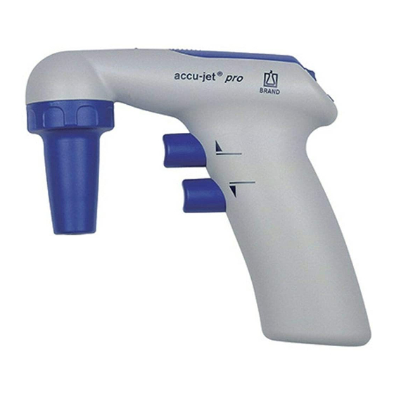 BRAND accu-jet Instrucciones De Manejo