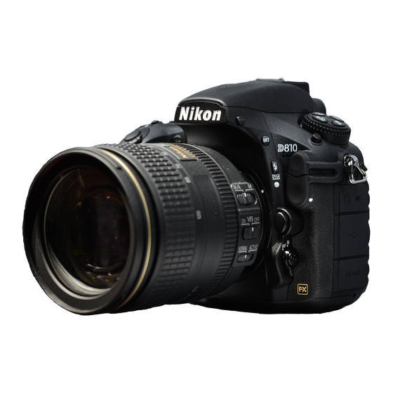 Nikon D810 Manual Del Usuario