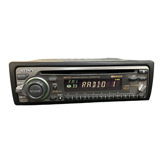 Sony CDX-C4850R Manual De Instrucciones
