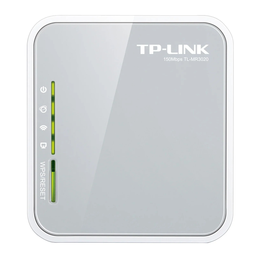 TP-Link TL-MR3020 V3.20 Guía De Instalación Rápida