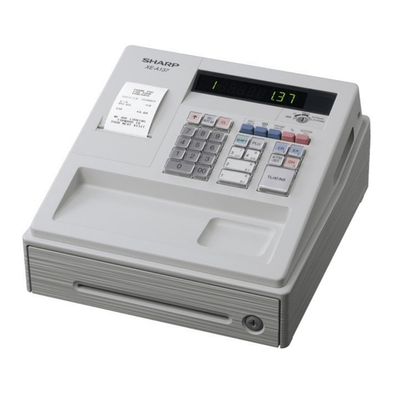 Sharp XE-A137 Manual Del Usuario