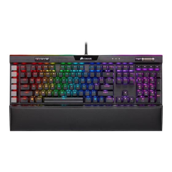 Corsair K95 RGB PLATINUM XT Manual Del Usuario