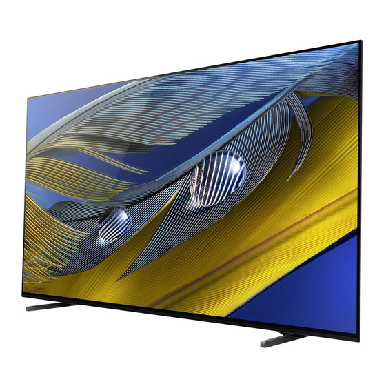 Sony Bravia XR-77A8 J Serie Guía De Configuración