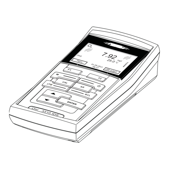 Xylem WTW Oxi 3310 IDS Guia De Inicio Rapido