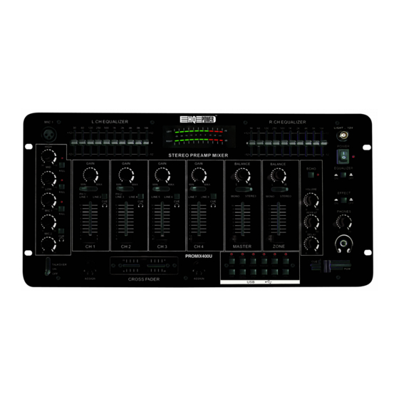 HQ-Power PROMIX400U Manual Del Usuario