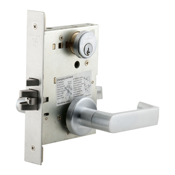 Schlage L9000 Serie Instrucciones De Instalación