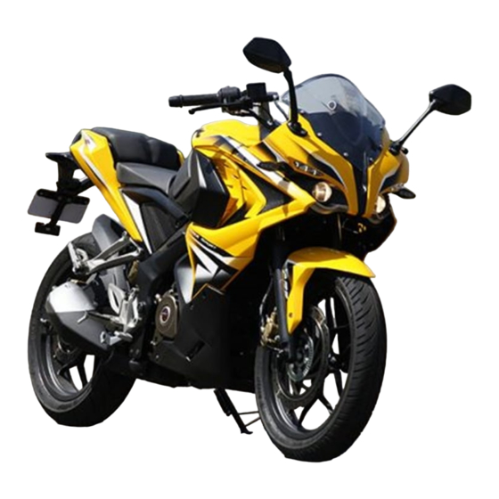 Bajaj pulsar RS 200 Manual Del Usuario