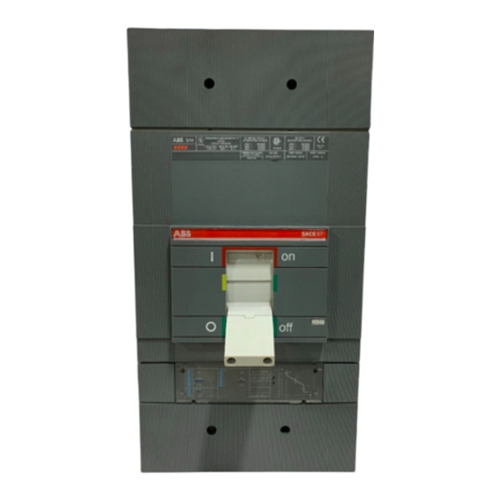 ABB SACE Isomax S Manual Del Usuario