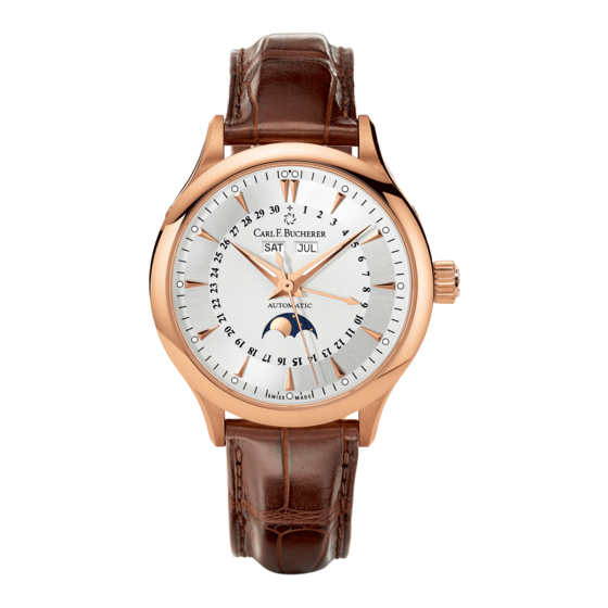 Carl F. Bucherer MANERO MOONPHASE Manual Del Usuario