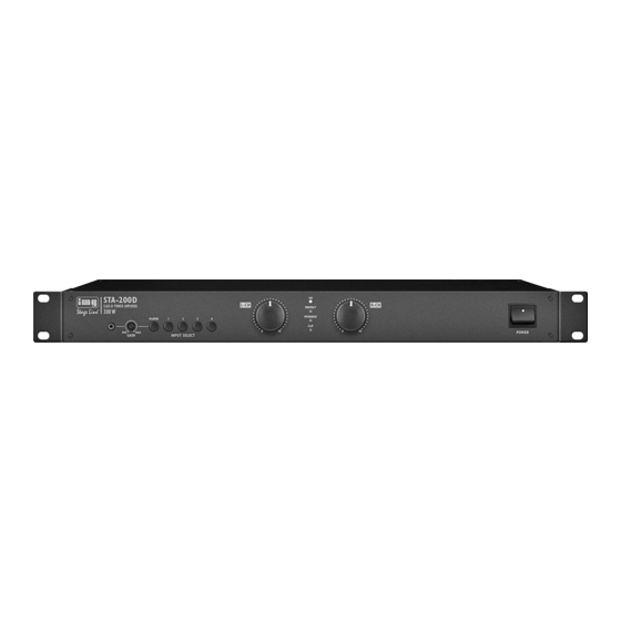 Monacor STA-200D Manual De Instrucciones