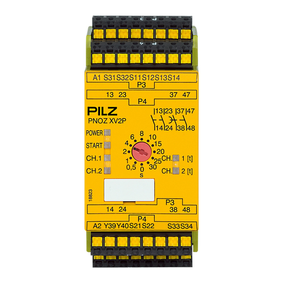 Pilz PNOZ XV2P Manual De Instrucciones