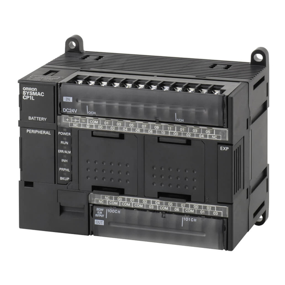 Omron CP1L Serie Guía De Introducción