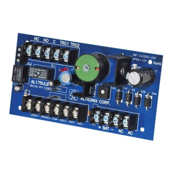 Altronix AL175ULB Guia De Inicio Rapido