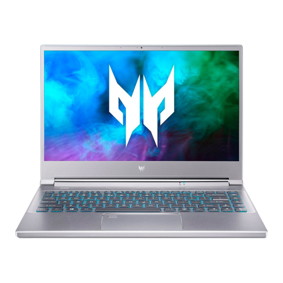 Acer PREDATOR TRITON 300 SE Manuales