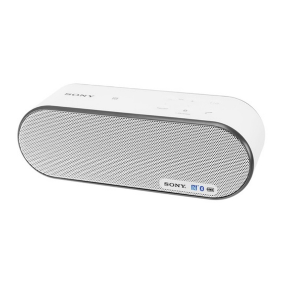 Sony SRS-X2 Guia De Inicio Rapido