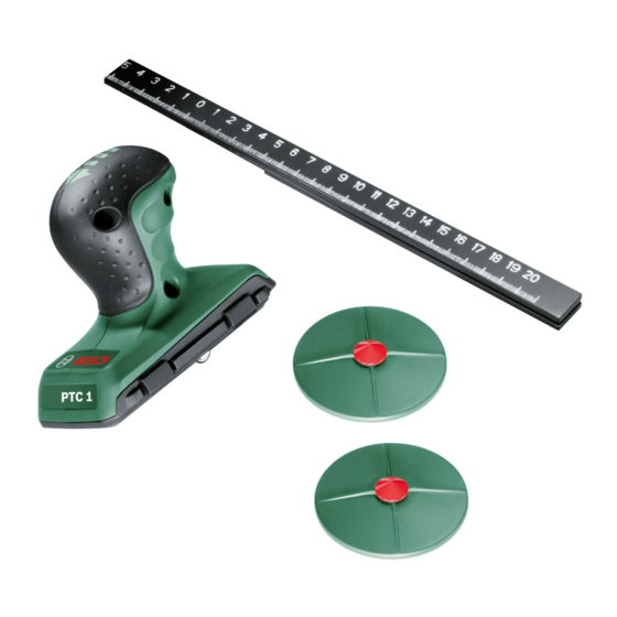 Bosch PTC 1 Manual Original